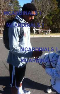   MCADOO Signed Autographed FRAMED Basketball Floor COA UNC  