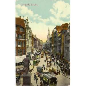    1910 Vintage Postcard Cheapside London England UK 