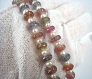 250ct Multi Color Natural Untreated Sapphire & Pearl Large Size 30 