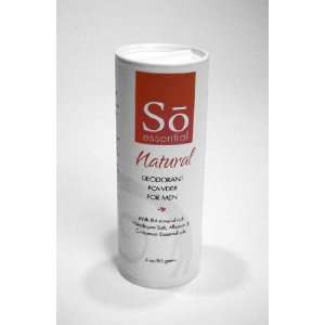  So Essential Natural Deodorant Powder for Men Health 