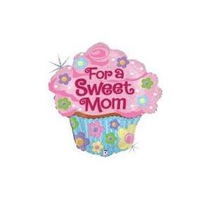   Sweet Mom Cupcake Balloon   Mylar Balloon Foil