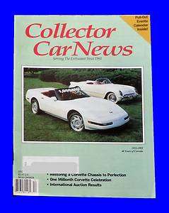 UNREAD,COLLECTOR CAR NEWS DEC 1992,RESTORING CORVETTE,DECEMBER,HOT ROD 