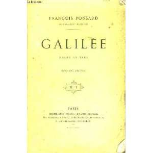  Galilée Ponsard François Books