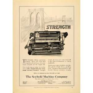   Machine Dayton Cutting Machine Bridge   Original Print Ad Home