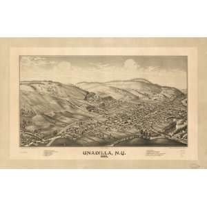  1887 map of Unadilla, New York
