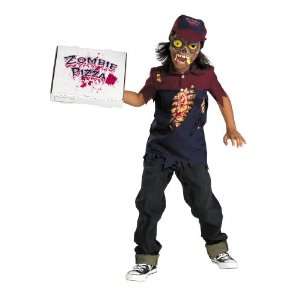  Zombie Pizza Boy Child Costume   Large (10 12) Toys 