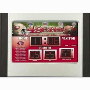 San Francisco 49ers Scoreboard Alarm Clock  Sports 