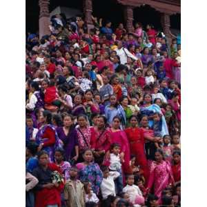  Crowds Gathered at Durbar Marg for Indra Jatra Festival 