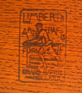   Set of antique LIMBERT Partner Desk w/ 2 Chairs stickley era w1100