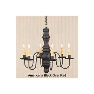 Irvins Gettysburg Wooden Chandelier In Americana Colors