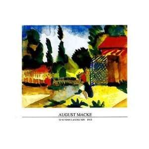   1914 Finest LAMINATED Print August Macke 32x24