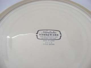 Noritake Stoneware Cycle Brown Dinner Plate  