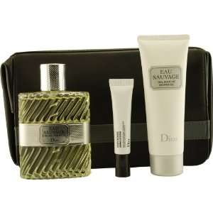EAU SAUVAGE by Christian Dior Cologne Gift Set for Men (SET EDT SPRAY 
