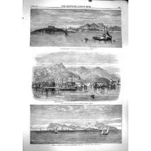  1860 ISLAND MADDALENA SARDINIA MADDALENA BAY NAPLES