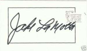 Jake LaMotta Signed 1997 Art of Sport Card Raging Bull AOS  