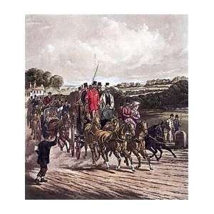   Print   Going To The Derby   Artist Henry Alken  Poster Size 25 X 22