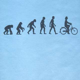 Ape Evolution to Cyclist Womens T Shirt S  2XL Cycling Bike Cycle 