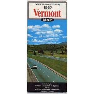    1967 Vermont Official Highway and Touring Map 