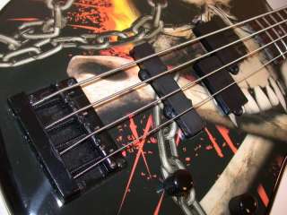 Dean Edge 10 PJ Skull Crusher Bass, Active Pickups, NEW, E10APJ SKULL 