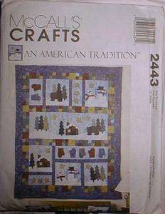 UNCUT~McCALLS CRAFT SEWING PATTERN~CHRISTMAS QUILT~MANTLE COVER 