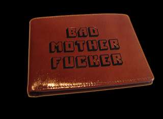 Bad Mother F    r Leather Wallet As Seen in Pulp Fiction