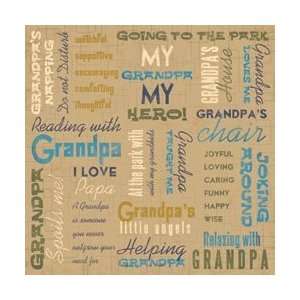  New   Grandma & Grandpa Paper 12X12   My Grandpa My Hero 