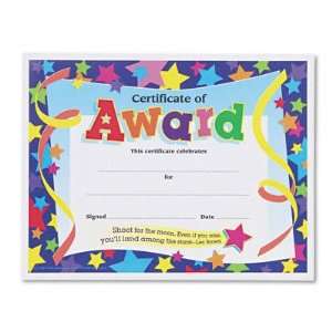  New Certificates of Award 8 1/2 x 11 30/Pack Case Pack 4 