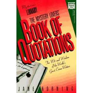   Book of Quotations (Mysterious Library) [Hardcover] Jane E Horning
