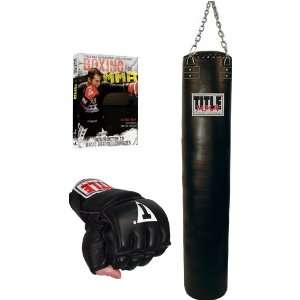 TITLE MMA Heavy Bag Fitness Set