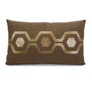 Roth Sequin Honeycomb Pattern Pillow 