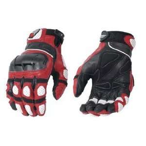 Joe Rocket Super Moto Glove Red/White/Black Medium 