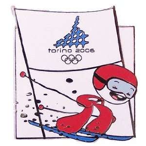 Torino 2006 Olympics Mascot Ski Pin 