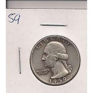  1959 U.S. Washington Silver Quarter 