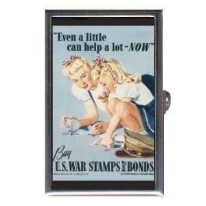  BUY U.S. WAR STAMPS AND BONDS WWII Coin, Mint or Pill Box 