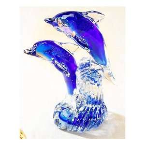 Glass Dolphin Figurine 