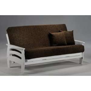  Corona Chair Futon (White) (33.3H x 37.8W x 37D)