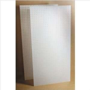 Triton Products DB 2 DuraBoard White Polypropylene Pegboards (Set of 2 