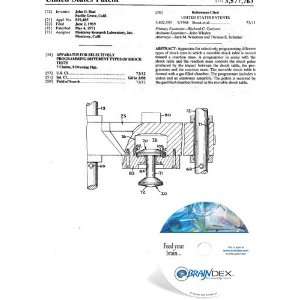   APPARATUS FOR SELECTIVELY PROGRAMMING DIFFERENT TYPES OF SHOCK TESTS