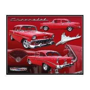  Red 56 Chevy ~ 1956 Chevrolet Collectible Metal Sign 98313 
