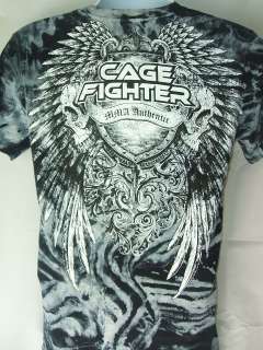 Cage Fighter MMA Authentic Caged T shirt New  