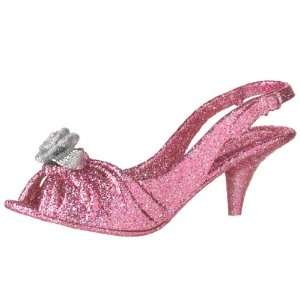  Pink High Heel Shoe Glitter Christmas Ornament