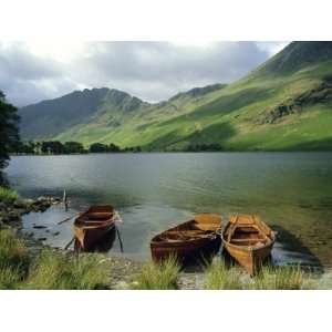  Boats on the Lake, Buttermere, Lake District National Park 