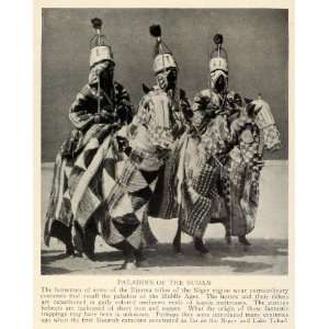  1928 Print Paladins Sudan Warriors Djerma Tribes Zarma 