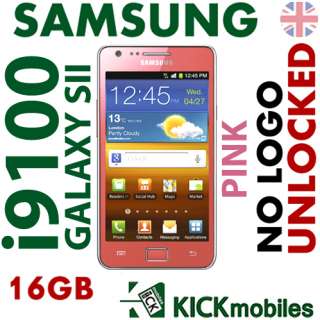 BNIB SAMSUNG GALAXY SII i9100 16GB PINK FACTORY UNLOCKED GSM Sim Free 