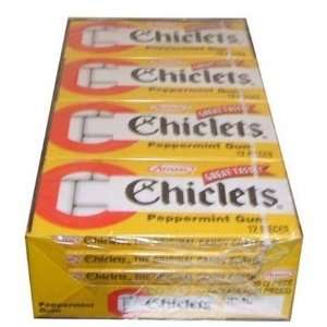  Chiclets Peppermint Flavor Gum