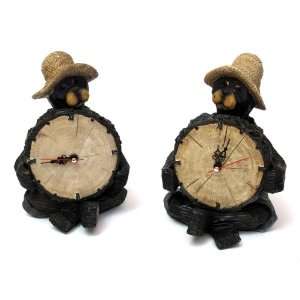  Black Bear Clock in Two Styles, Price Each