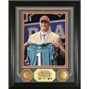 Jake Long Draft Day 24KT Gold Coin Photo Mint