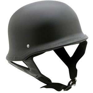  Kerr Shorty German Helmet   Large/Flat Black Automotive