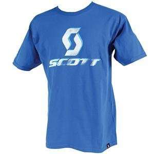  Scott Halftone T Shirt   Large/Blue Automotive
