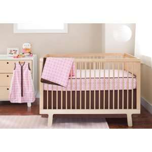 Pink Lattice Complete Sheet Bumper Free Crib Bedding Baby